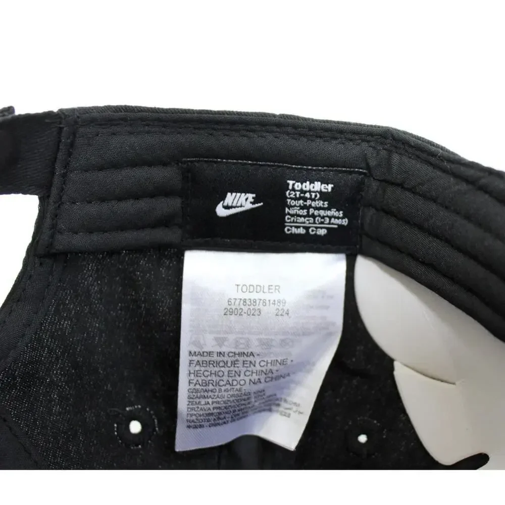 Nike Club Embroidered Logo Adjustable Strapback Baseball Hat Cap Toddler 2T-4T